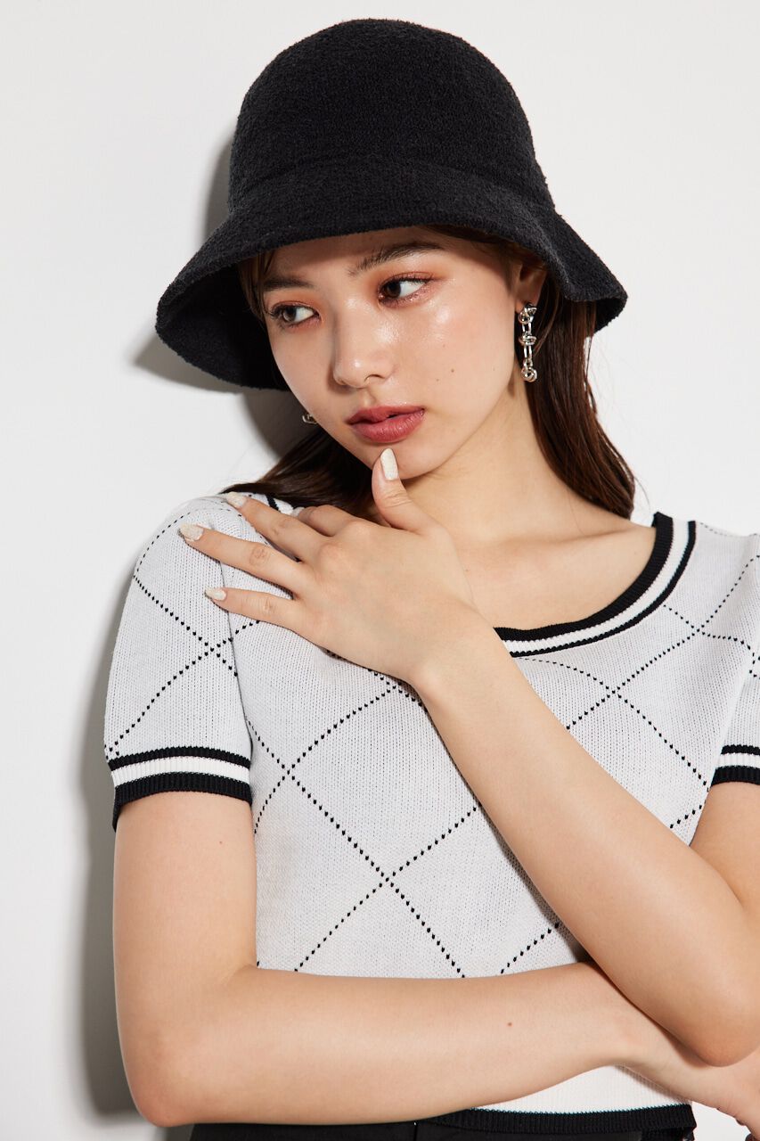 rienda「ニットバケットハット」|その他|BLK