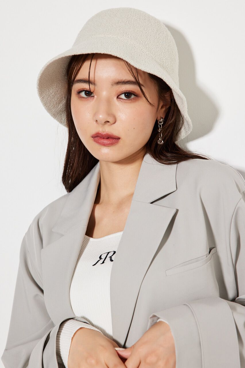 rienda「ニットバケットハット」|その他|L/GRY1