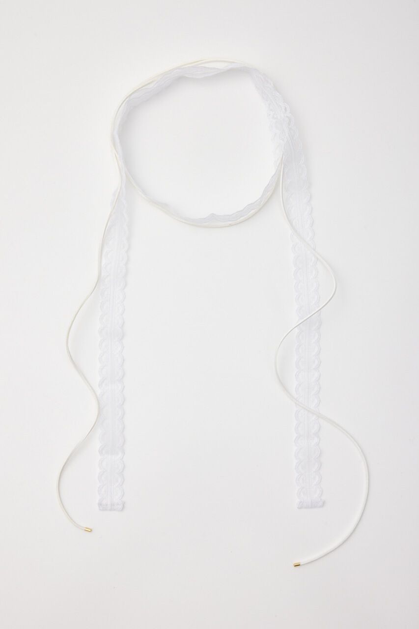 rienda「レースフェイクレザーチョーカーコンビリボン」|ネックレス|