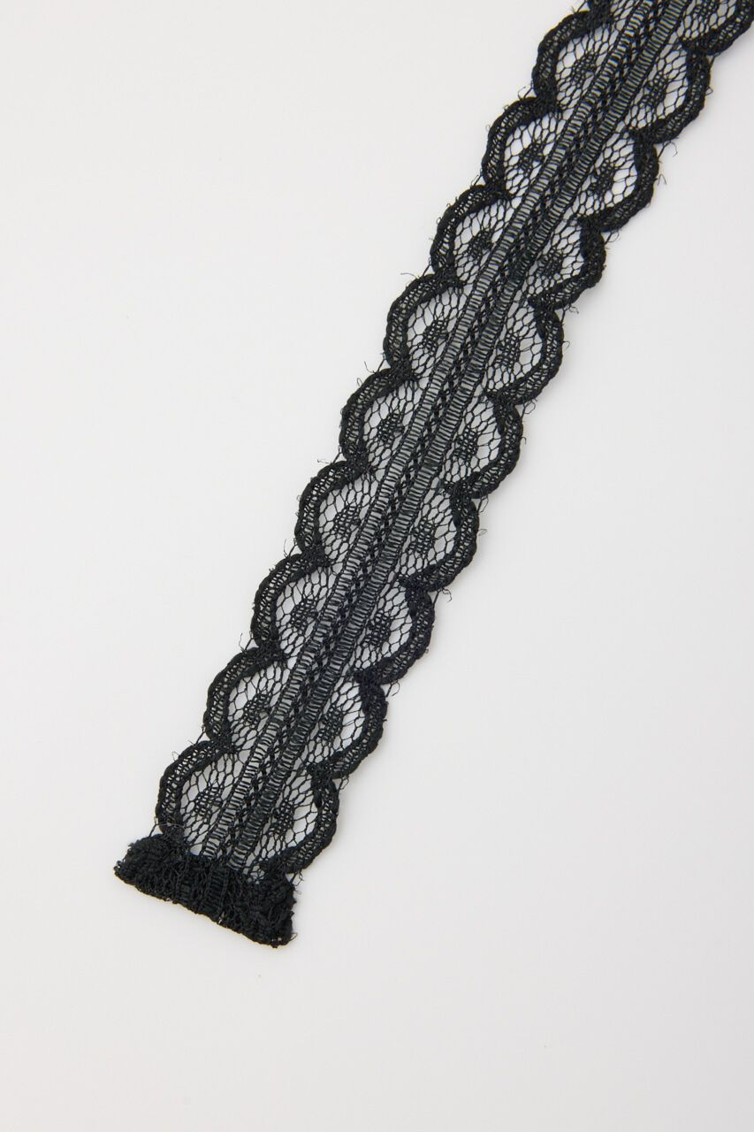 rienda「レースフェイクレザーチョーカーコンビリボン」|ネックレス|