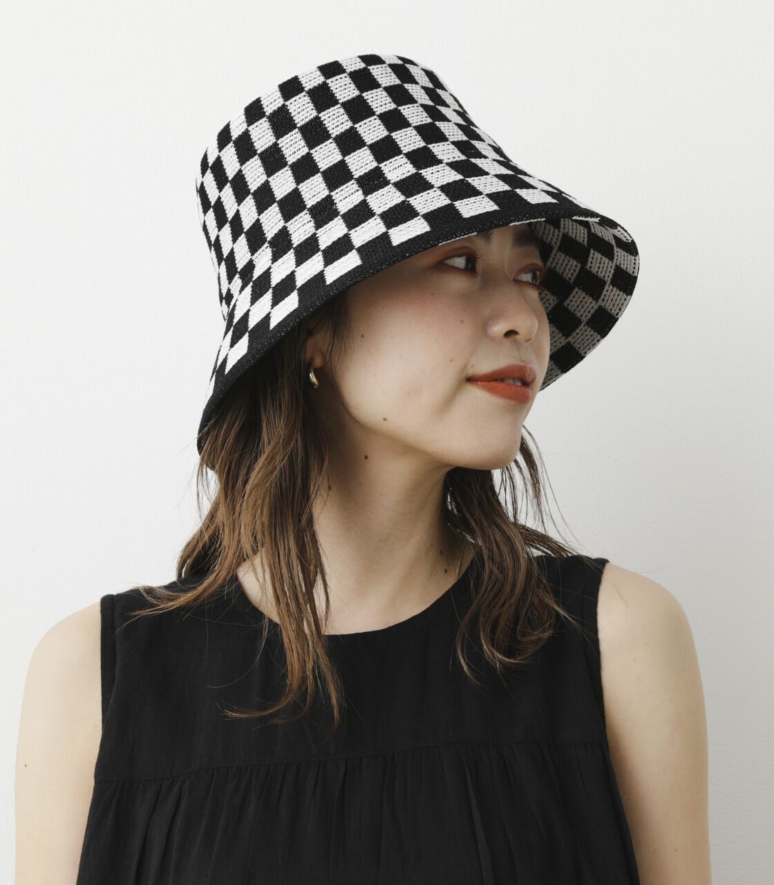 RODEO CROWNS「CHECKERED FLAG HAT」|ピアス|