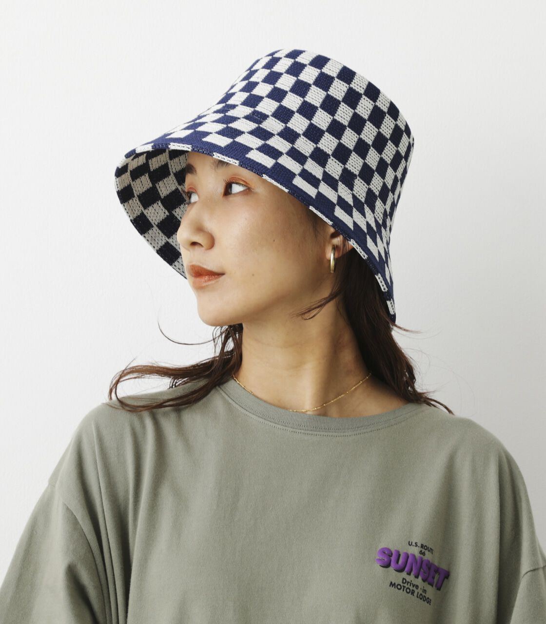 RODEO CROWNS「CHECKERED FLAG HAT」|ピアス|
