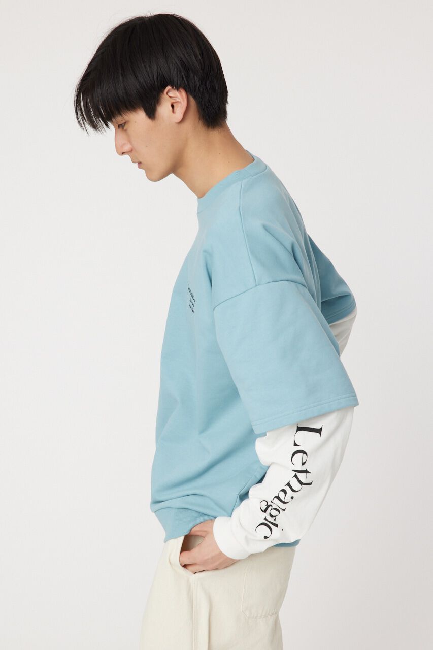 RODEO CROWNS「ミニ裏毛Sometimesレイヤードライクトップス」|Tシャツ・カットソー|