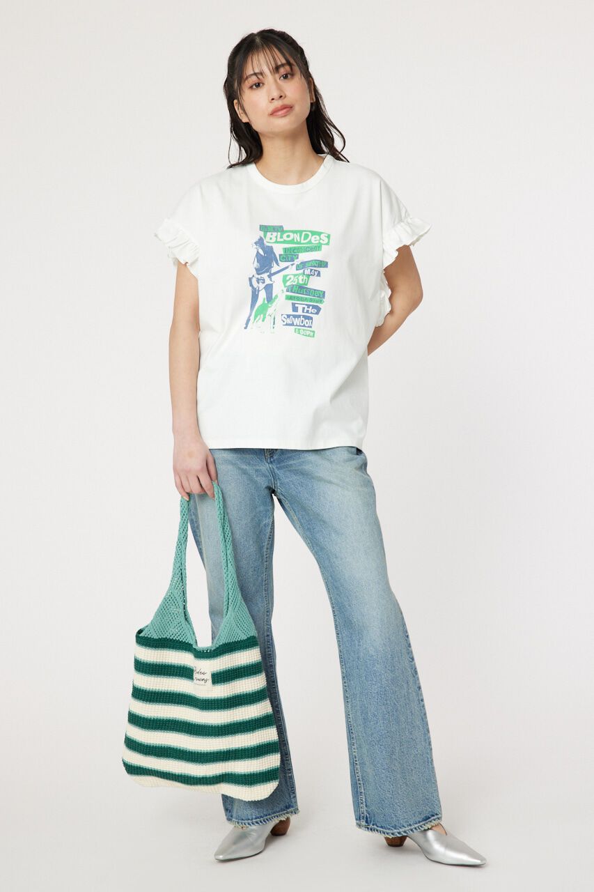 RODEO CROWNS「Vintage Flyerフリル Tシャツ」|Tシャツ・カットソー|