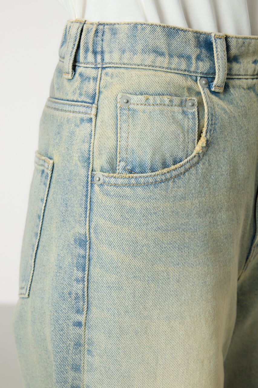 RODEO CROWNS「オールドウォッシュワイドルーズデニム」|デニム|