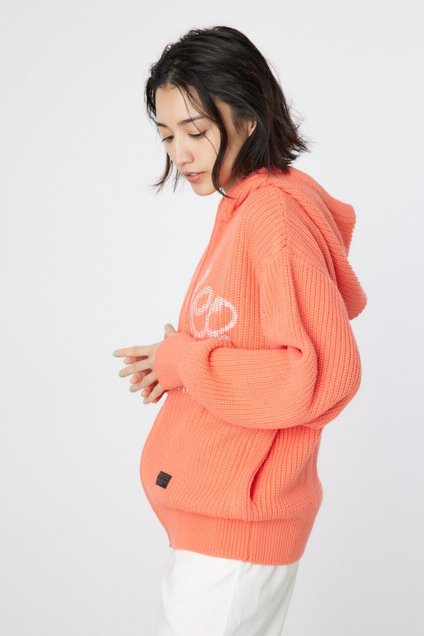 RODEO CROWNS「LOGO畦ニットジップフーディー」|パーカー|