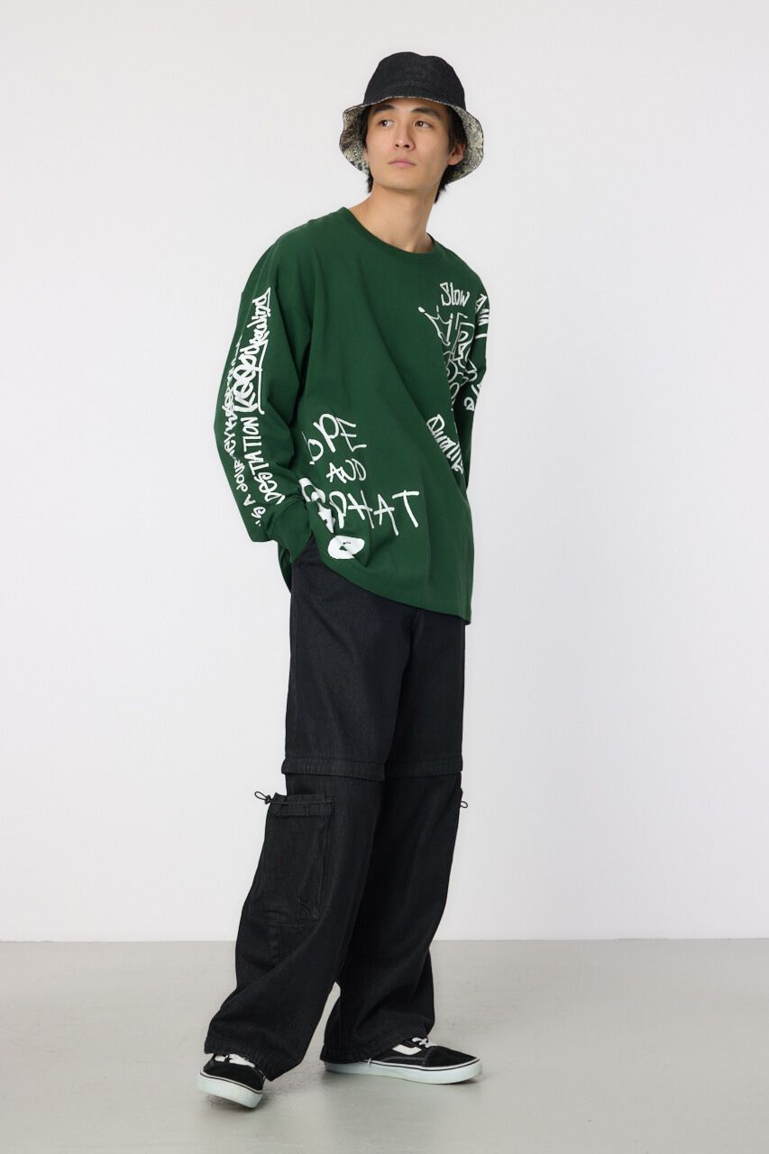 RODEO CROWNS「ランダムスケッチロングスリーブTシャツ」|Tシャツ・カットソー|