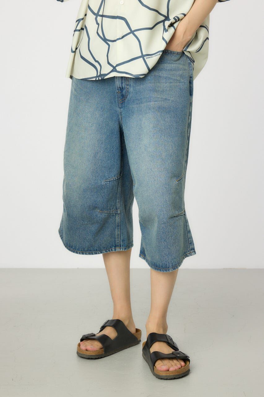 RODEO CROWNS「デニムバミューダパンツ」|デニム|