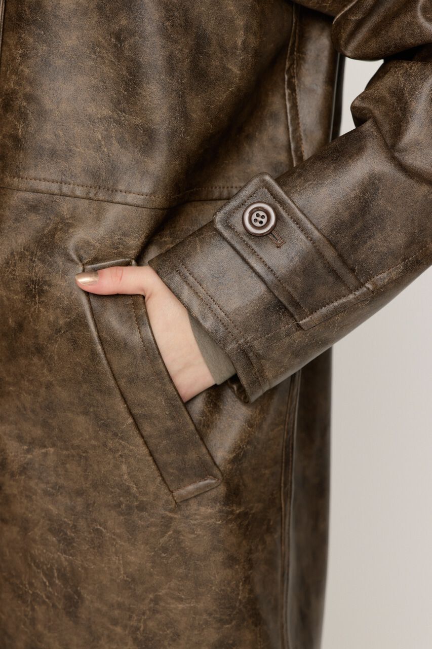 SLY「LONG F／LEATHER ジャケット」|その他|