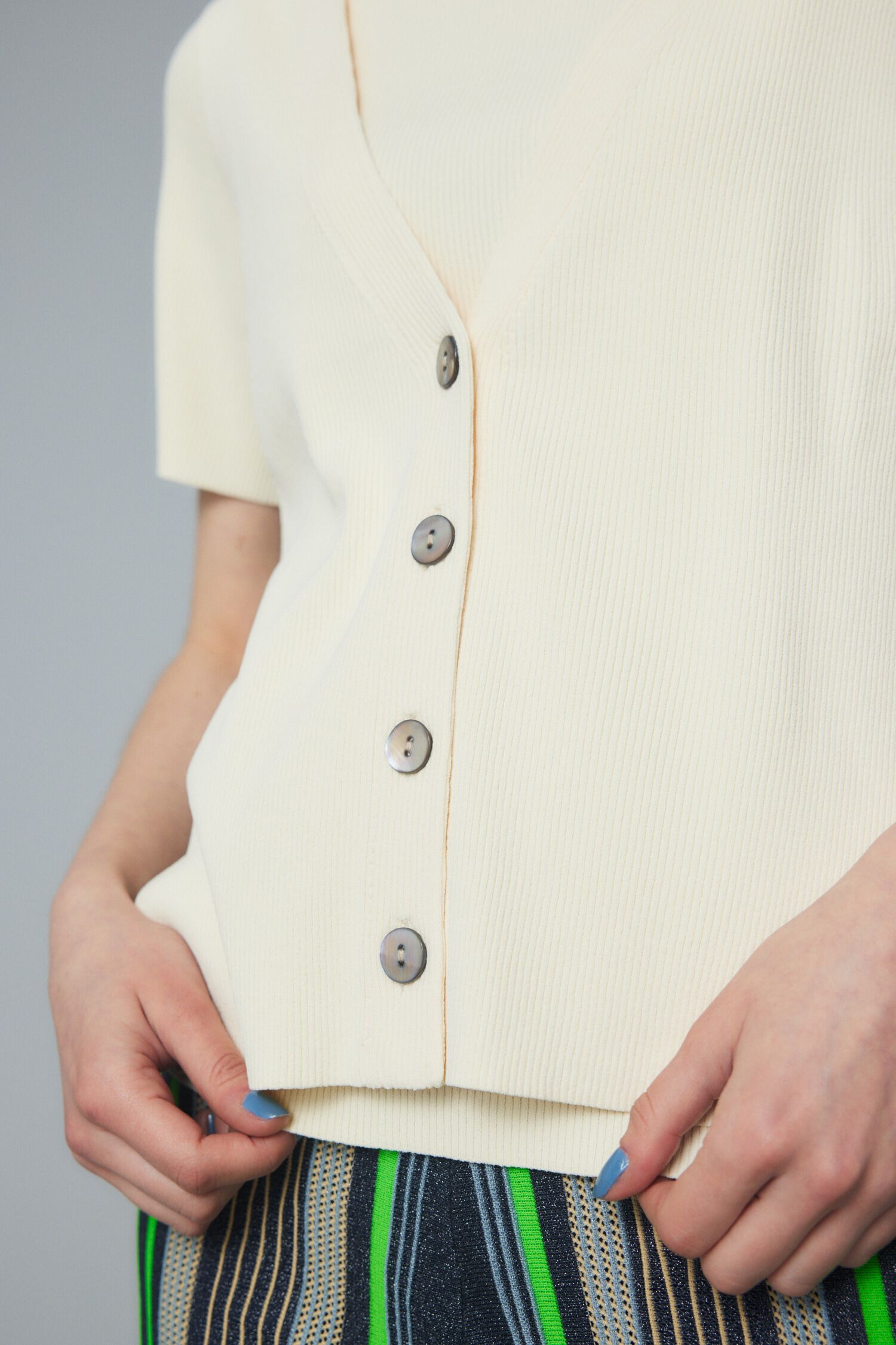 HeRIN.CYE「Compact knit vest」|ダウンベスト・ベスト|