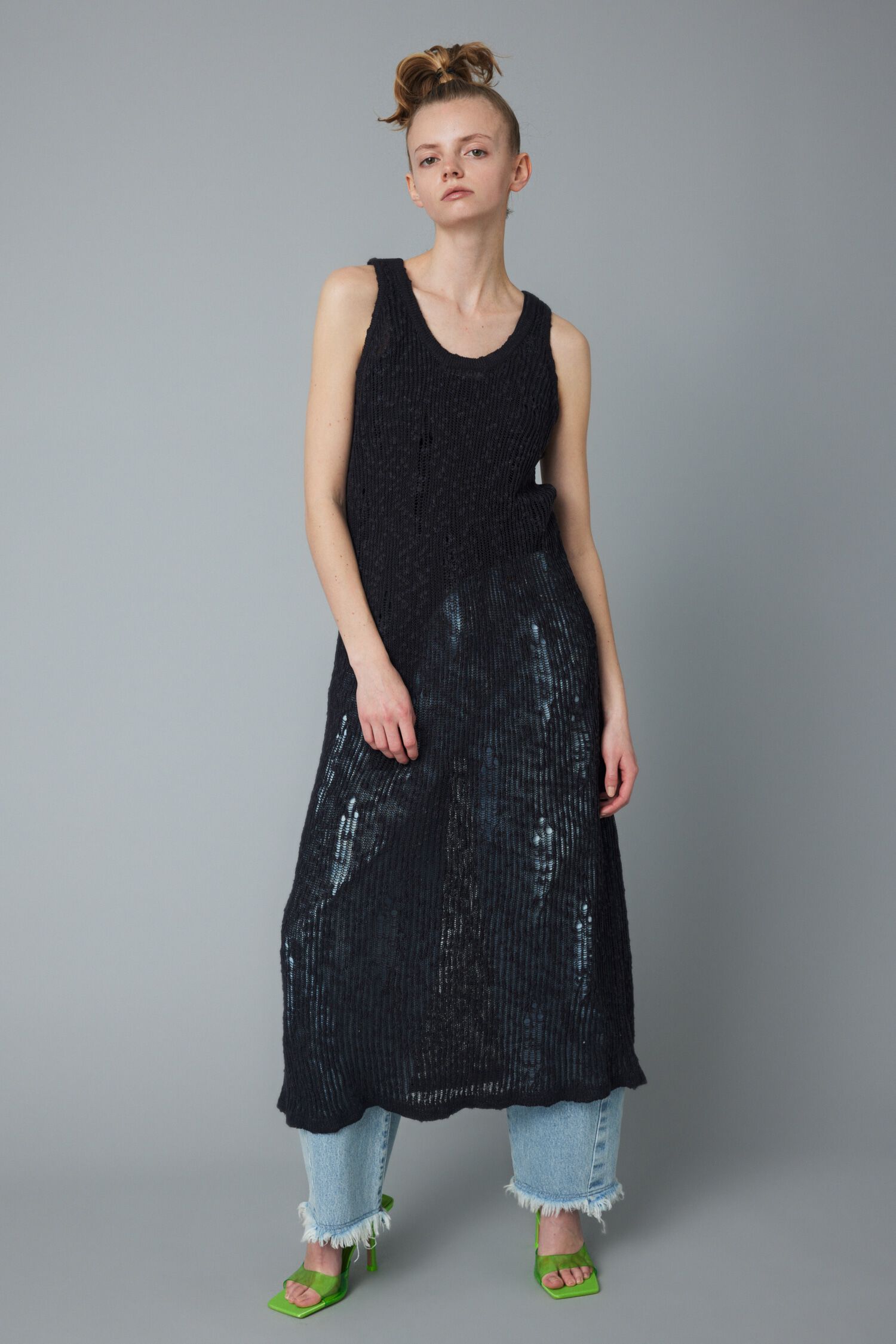 HeRIN.CYE「2way knit dress」|ワンピース|