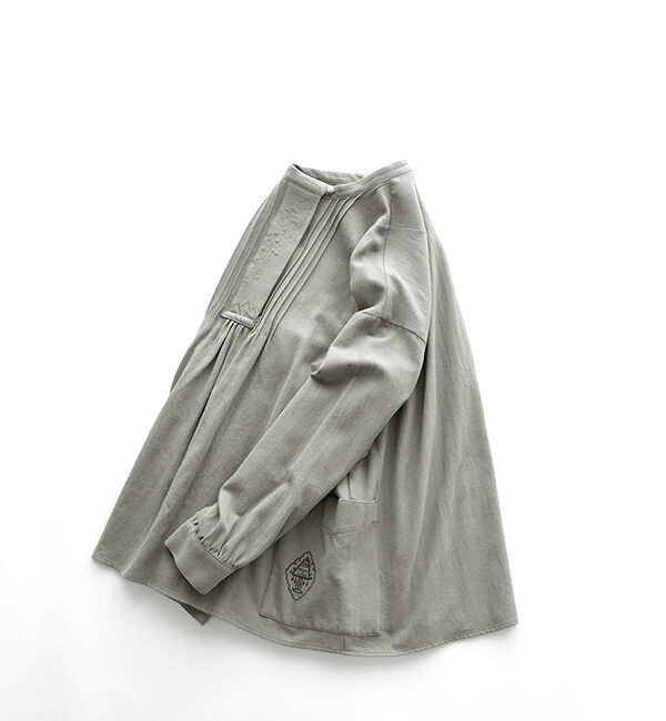 オオカミとフクロウ「オオカミと読書灯の星たち」|シャツ・ブラウス|グリーン