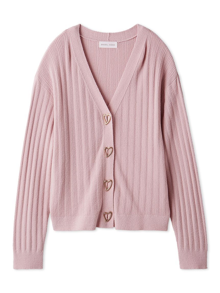 SNIDEL HOME「【Creamy】ハートボタンカーディガン」|ルームウェア|