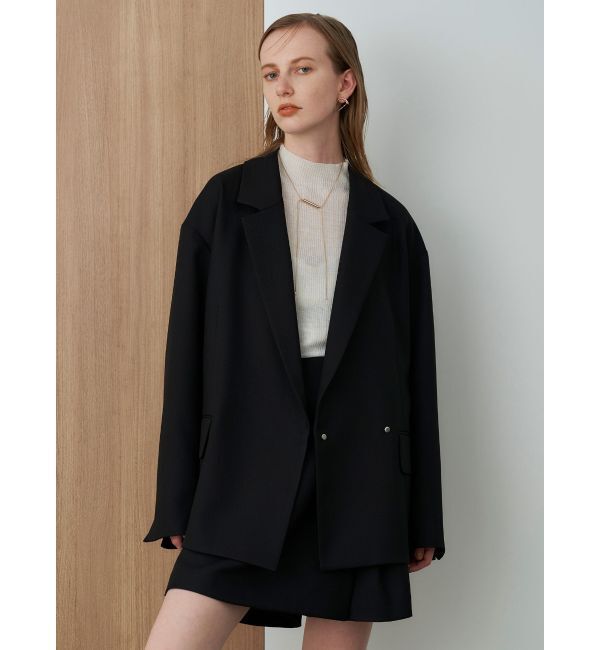 ELENDEEK「OVER SIZE TAILORED JK」|テーラードジャケット|ブラック