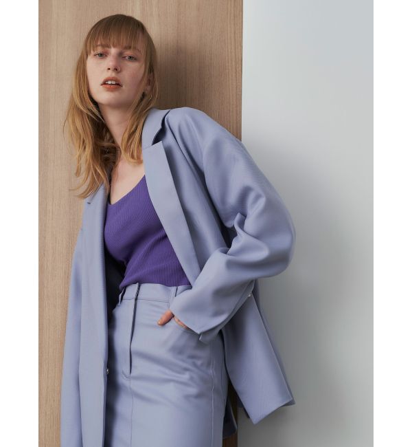 ELENDEEK「OVER SIZE TAILORED JK」|テーラードジャケット|アイスブルー