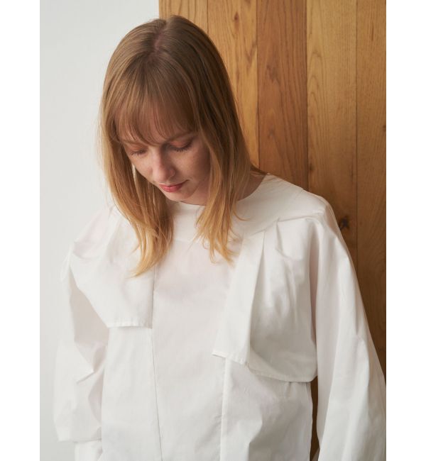 ELENDEEK「ASYME CAPE SL BL」|シャツ・ブラウス|