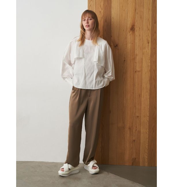 ELENDEEK「ASYME CAPE SL BL」|シャツ・ブラウス|