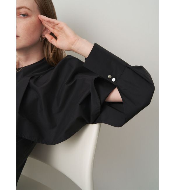 ELENDEEK「ASYME CAPE SL BL」|シャツ・ブラウス|