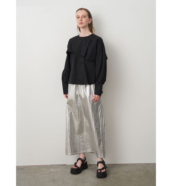 ELENDEEK「ASYME CAPE SL BL」|シャツ・ブラウス|