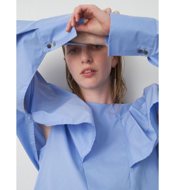 ELENDEEK「ASYME CAPE SL BL」|シャツ・ブラウス|