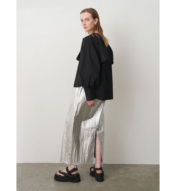 ELENDEEK「ASYME CAPE SL BL」|シャツ・ブラウス|