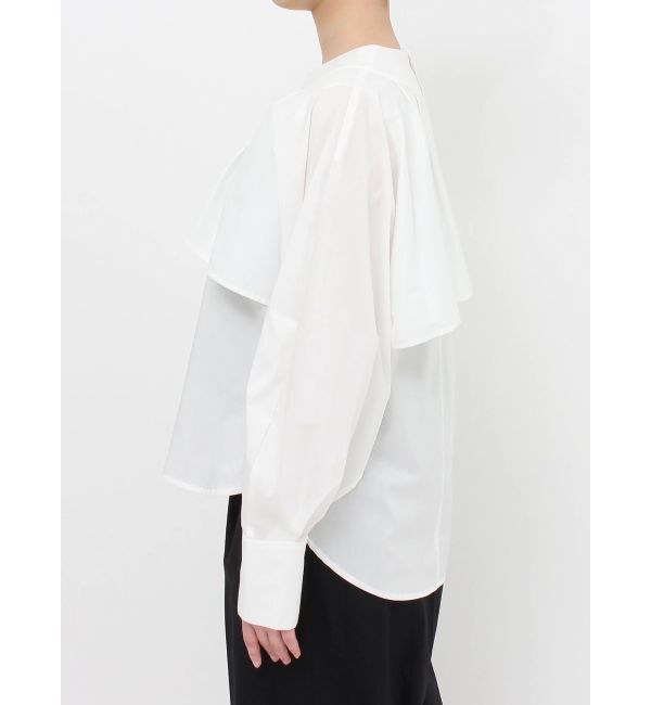 ELENDEEK「ASYME CAPE SL BL」|シャツ・ブラウス|