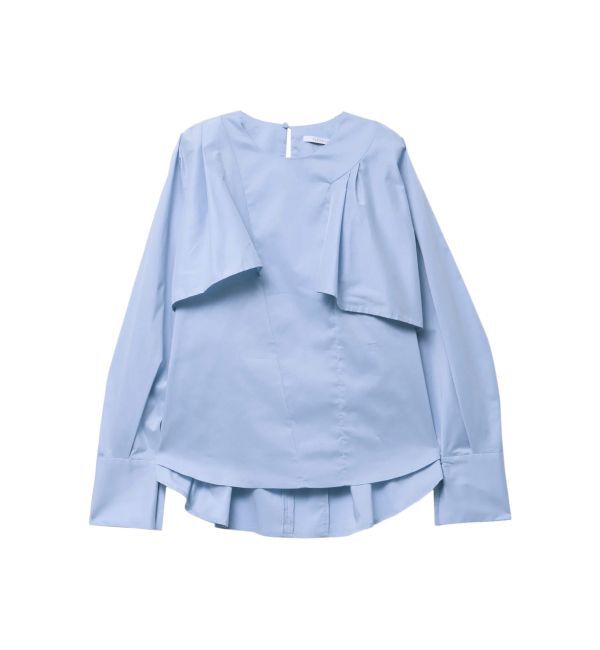 ELENDEEK「ASYME CAPE SL BL」|シャツ・ブラウス|