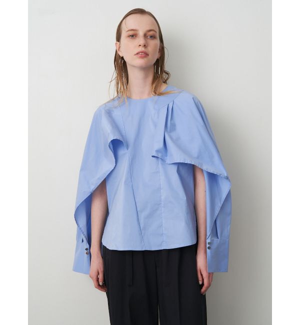 ELENDEEK「ASYME CAPE SL BL」|シャツ・ブラウス|