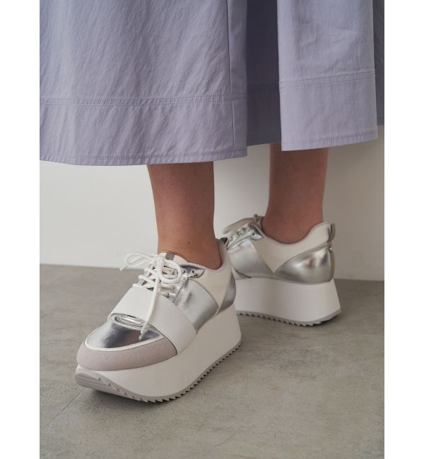 ELENDEEK「PLATFORM SOLE SNEAKERS」|スニーカー|シルバー