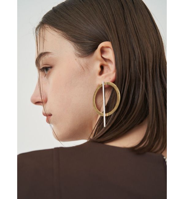 ELENDEEK「2WAY IO PIERCE」|ピアス|ゴールド