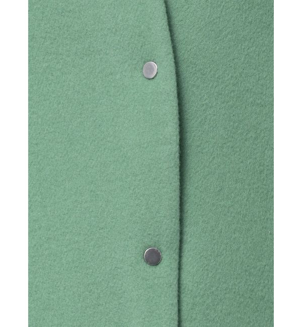 ELENDEEK「FORM SHORT WOOL CT」|ノーカラーコート|