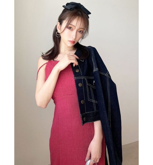 RESEXXY「ステッチデザインショートジャケット」|デニムジャケット|
