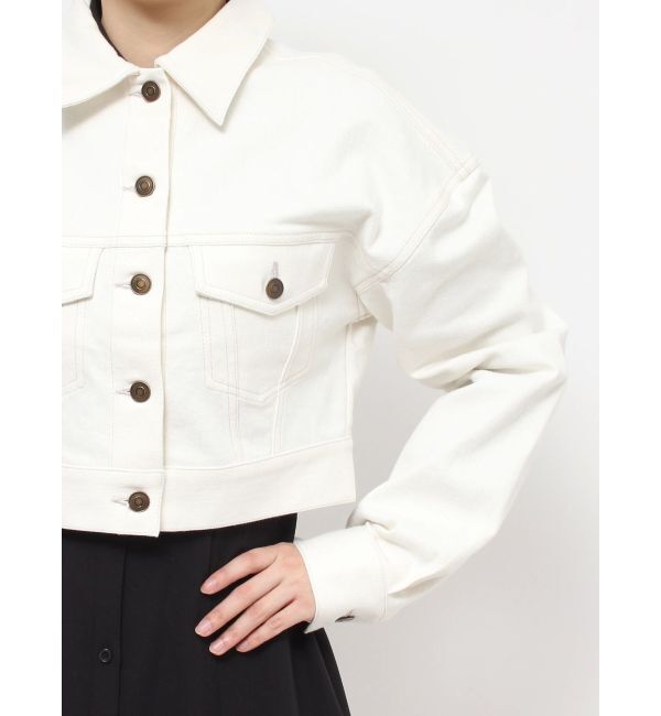 RESEXXY「ステッチデザインショートジャケット」|デニムジャケット|