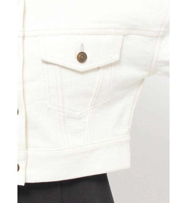 RESEXXY「ステッチデザインショートジャケット」|デニムジャケット|