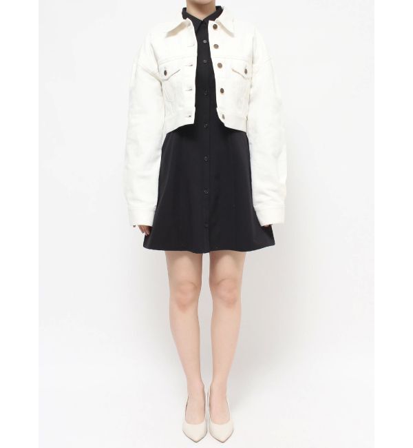 RESEXXY「ステッチデザインショートジャケット」|デニムジャケット|