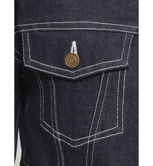 RESEXXY「ステッチデザインショートジャケット」|デニムジャケット|