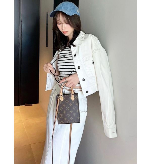 RESEXXY「ステッチデザインショートジャケット」|デニムジャケット|