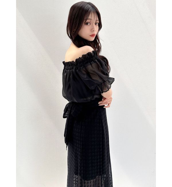 RESEXXY「ハウンドトゥースシアーマーメイドスカート」|スカート|