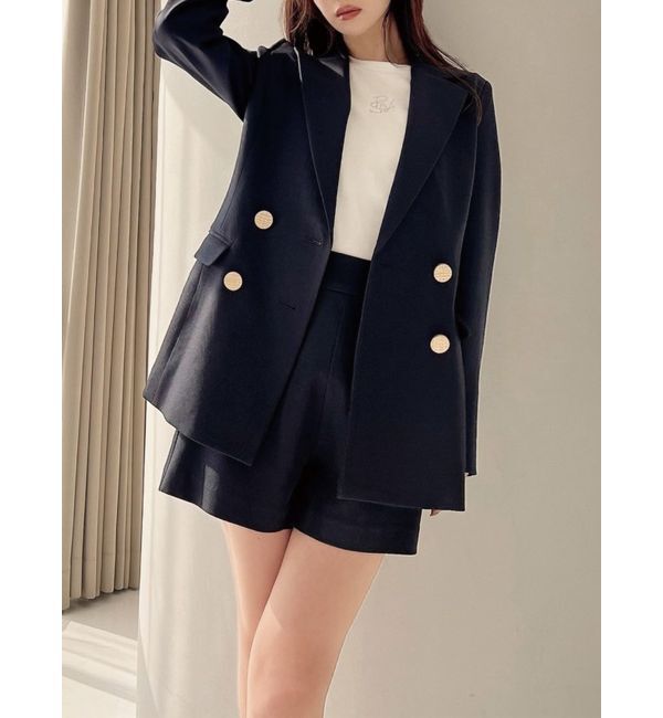 RESEXXY「テーラードジャケット【セットアップ着用可能】」|テーラードジャケット|ネイビー