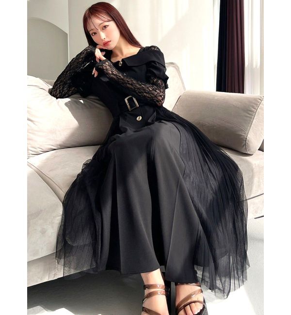 RESEXXY「オフショルプリーツワンピース」|ワンピース|