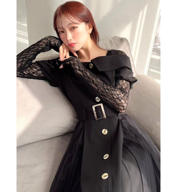 RESEXXY「オフショルプリーツワンピース」|ワンピース|