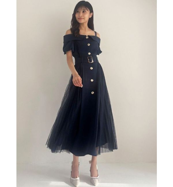 RESEXXY「オフショルプリーツワンピース」|ワンピース|