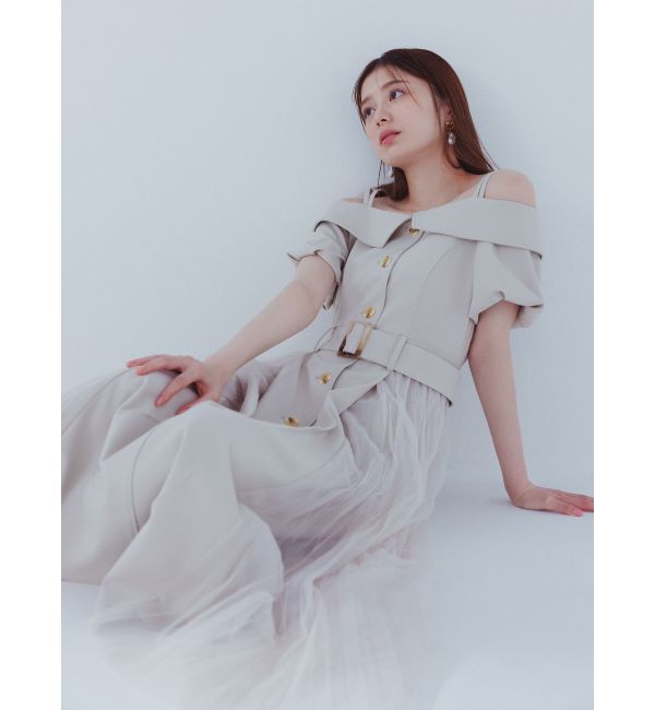 RESEXXY「オフショルプリーツワンピース」|ワンピース|