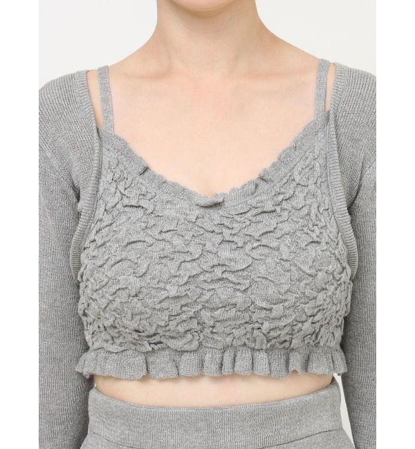 RESEXXY「シャーリングニットトップス【セットアップ着用可能】」|ニット・セーター|