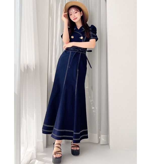 RESEXXY「ギャザーデザインマーメイドワンピース」|ワンピース|