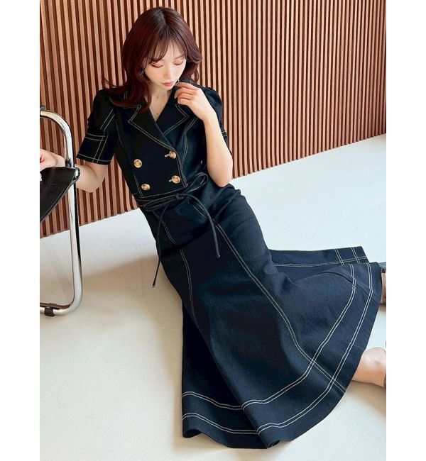 RESEXXY「ギャザーデザインマーメイドワンピース」|ワンピース|