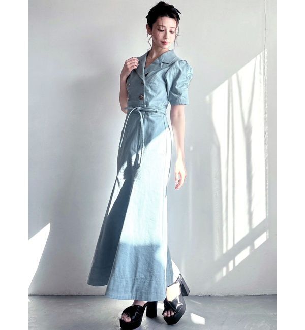 RESEXXY「ギャザーデザインマーメイドワンピース」|ワンピース|