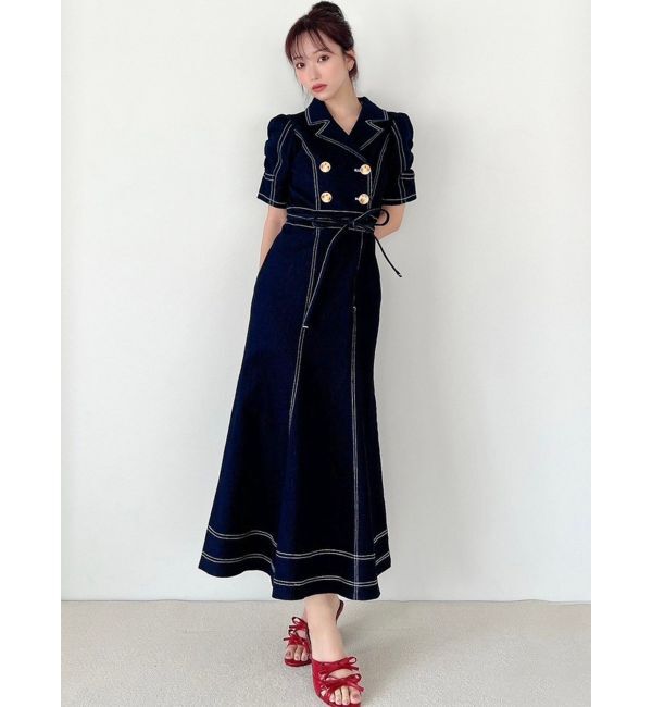 RESEXXY「ギャザーデザインマーメイドワンピース」|ワンピース|