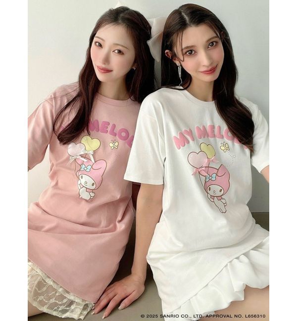 RESEXXY「【メロクロコラボ】リボンポイントビッグTシャツ」|Tシャツ・カットソー|