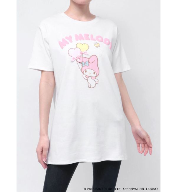 RESEXXY「【メロクロコラボ】リボンポイントビッグTシャツ」|Tシャツ・カットソー|